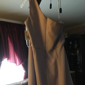 David’s Bridal one shoulder Lavender Dress